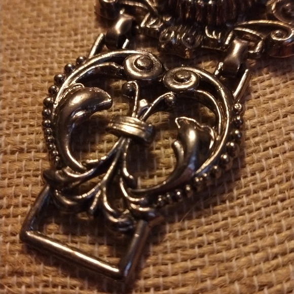 1960s Vintage Florenza Style Turquoise Bracelet 8 " - Picture 3 of 7